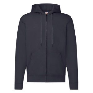 Klasyczna Kurtka Z Kapturem Dla Dorosłych Unisex. Niebieskie kurtki FRUIT OF THE LOOM, xl, bez wzorów, z kapturem. Za 135,99 zł.