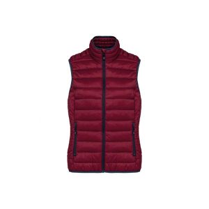 Damska lekka kurtka puchowa bez rękawów Kariban. Brązowe kurtki KARIBAN, bez wzorów, z puchu, bez kaptura. Za 216,50 zł.