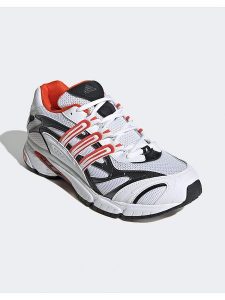 Adidas Sneakersy "Temper Run 2" w kolorze biało-czarnym rozmiar: 45. Białe trampki ADIDAS, bez wzorów, bez zapięcia. Za 274,75 zł.