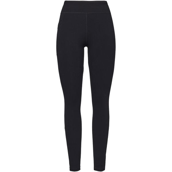 Damskie legginsy Black Diamond Session. Czarne legginsy Black Diamond, bez wzorów, z materiału, długie. Za 261,30 zł.