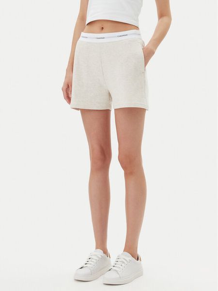Calvin Klein Underwear Szorty sportowe 000QS7275E Beżowy Regular Fit. Brązowe spodenki sportowe Calvin Klein Underwear, m, bez wzorów, z bawełny. Za 129,99 zł.