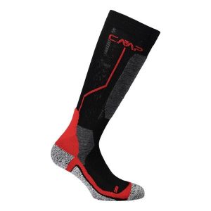 Skarpety narciarskie CMP SKI SOCK WOOL wełniane ocieplane antybakteryjne. Czarne skarpetki CMP, bez wzorów, z wełny. Za 164,50 zł.