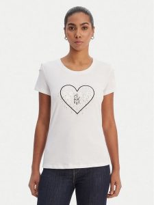 Fracomina T-Shirt FR26ST3002J401N5 Biały Regular Fit. Białe t-shirty Fracomina, xs, bez wzorów, z bawełny, bez kołnierzyka, bez ramiączek. Za 219,99 zł.