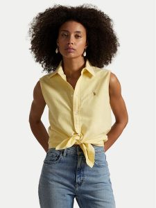 Polo Ralph Lauren Koszula 211968896004 Żółty Classic Fit. Żółte koszule Polo Ralph Lauren, l, bez wzorów, z bawełny, bez kołnierzyka, bez ramiączek. Za 480,99 zł.