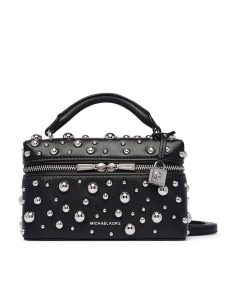MICHAEL Michael Kors Torebka Jana 32F6SQ1C0V Czarny. Czarne kuferki MICHAEL Michael Kors, bez wzorów, bez dodatków. Za 1 209,00 zł.