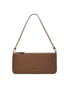 PINKO Torebka Horizontal Flat AI 24-25- PCPL 102747 A0F1 Brązowy. Brązowe torebki klasyczne Pinko, bez wzorów, ze skóry, bez dodatków. Za 679,99 zł.