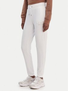 EA7 Emporio Armani Spodnie dresowe 8NTP66 TJ9RZ U0002 Biały Regular Fit. Białe spodnie dresowe EA7 Emporio Armani, l, bez wzorów, z dresówki. Za 499,99 zł.