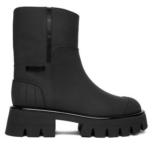 Botki MICHAEL Michael Kors. Czarne botki MICHAEL Michael Kors, bez wzorów, bez obcasa, na płaskiej podeszwie, bez zapięcia. Za 599,99 zł.