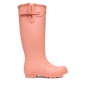 Kalosze Hunter. Czerwone kalosze Hunter, bez wzorów. Za 349,99 zł.