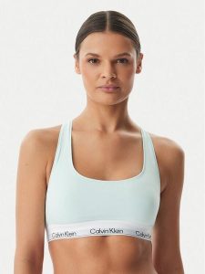 Calvin Klein Underwear Biustonosz top LV00QF8493 Zielony jasny. Zielone biustonosze Calvin Klein Underwear, bez wzorów, z bawełny. Za 149,99 zł.