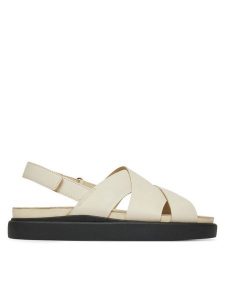 Clarks Sandały Aristella Sun 26181257 Beżowy. Brązowe sandały Clarks, bez wzorów, ze skóry, bez obcasa, na płaskiej podeszwie, bez zapięcia. Za 269,99 zł.