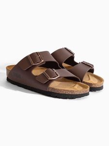 Sunbay Klapki "Balmain" w kolorze brązowym rozmiar: 36. Brązowe klapki Sunbay, bez wzorów, z otwartym noskiem, bez obcasa. Za 127,35 zł.