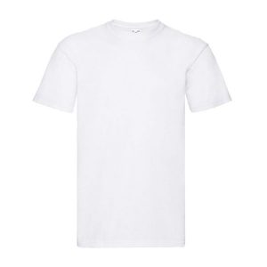 Koszulka Unisex Dla Dorosłych Super Premium. Białe bluzki FRUIT OF THE LOOM, xl, bez wzorów, sportowe, bez kołnierzyka, bez ramiączek. Za 36,99 zł.