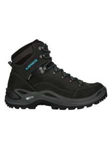 LOWA Skórzane buty turystyczne "Renegade GTX Mid Ws" w kolorze czarnym rozmiar: 39,5. Czarne buty trekkingowe Lowa, z gore-texu, bez zapięcia. Za 702,81 zł.