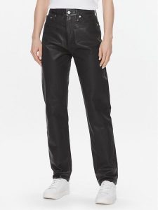 Calvin Klein Jeans Jeansy Authentic J20J222431 Czarny Straight Fit. Czarne jeansy Calvin Klein Jeans, bez wzorów, z bawełny. Za 559,99 zł.