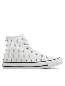 Converse Trampki Chuck Taylor All Star Studded A06444C Biały. Białe trampki Converse, bez wzorów, z materiału, bez zapięcia. Za 269,99 zł.