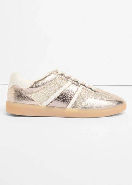 Sneakersy Tamaris. Szare buty sportowe bonprix, bez wzorów, bez zapięcia. Za 134,99 zł.