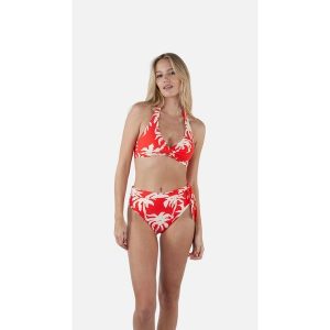 Damskie figi do kostiumów kąpielowych z wysokim stanem Barts Norri. Czerwone bikini Barts, bez wzorów. Za 210,00 zł.