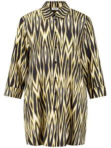 Gerry Weber Bluzka w kolorze czarno-kremowym rozmiar: 38. Brązowe bluzki Gerry Weber, s, bez wzorów, z wiskozy, klasyczne, bez kołnierzyka, bez ramiączek. Za 114,17 zł.