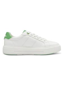 S.Oliver Sneakersy w kolorze biało-zielonym rozmiar: 41. Białe trampki s.Oliver, bez wzorów, bez zapięcia. Za 129,75 zł.