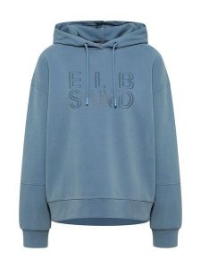 ELBSAND Bluza "Tonje" w kolorze niebieskim rozmiar: S. Niebieskie bluzy ELBSAND, s, bez wzorów, z kapturem. Za 189,95 zł.