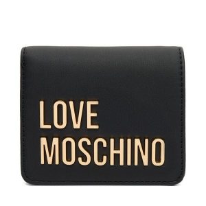 Portfel LOVE MOSCHINO. Czarne portfele LOVE MOSCHINO, bez wzorów. Za 339,99 zł.