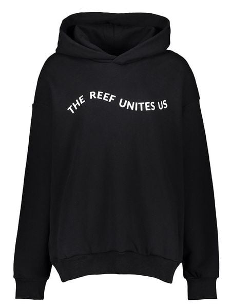 Pangaia Bluza "Coral Garden" w kolorze czarnym rozmiar: S. Czarne bluzy Pangaia, s, bez wzorów, z bawełny, z kapturem. Za 104,64 zł.