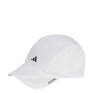 Czapka Runningxadizero Lightweight CLIMACOOL. Białe czapki ADIDAS, bez wzorów. W wyprzedaży za 96,75 zł.