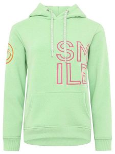 Zwillingsherz Bluza "Alissa 2.0" w kolorze różowo-zielonym rozmiar: XXL. Różowe bluzy Zwillingsherz, xxl, bez wzorów, z kapturem. Za 215,45 zł.