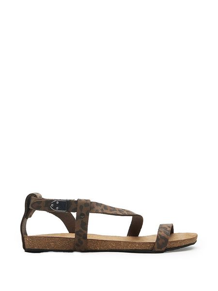 Comfortfusse Skórzane sandały w kolorze brązowo-czarnym rozmiar: 40. Brązowe sandały Comfortfüße, bez wzorów, z nubiku, z otwartym noskiem, bez obcasa, bez zapięcia. Za 170,47 zł.