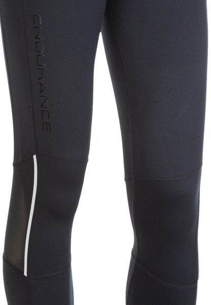 Damskie legginsy do biegania Endurance Mahana XQL. Czarne legginsy ENDURANCE, bez wzorów, z materiału, długie. Za 344,65 zł.