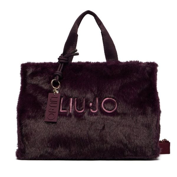 Torebka Liu Jo. Fioletowe shopper bag Liu Jo, bez wzorów, bez dodatków. Za 499,99 zł.