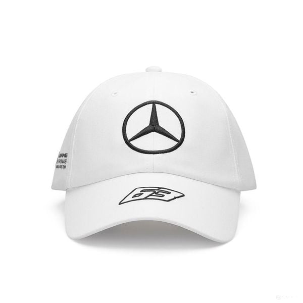 Czapka z daszkiem Mercedes Amg Petronas F1 Team Biała Biała. Białe czapki OEM, bez wzorów, z poliesteru, eleganckie. Za 81,43 zł.
