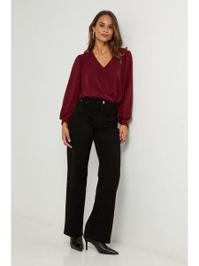 L'armoire de Suzette Bluzka w kolorze bordowym rozmiar: 34/36. Czerwone bluzki L'armoire de Suzette, l, bez wzorów, klasyczne, bez kołnierzyka, bez ramiączek. Za 69,99 zł.
