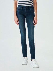 LTB Dżinsy "Molly" - Skinny fit - w kolorze granatowym rozmiar: W34/L34. Niebieskie jeansy LTB, z aplikacjami. Za 162,49 zł.