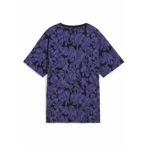 Damska koszulka ESS NATURE 2.0 Relaxed AOP PUMA Blue Crystal. Niebieskie bluzki Puma, l, bez wzorów, z gumy, sportowe, bez kołnierzyka, bez ramiączek. W wyprzedaży za 114,00 zł.
