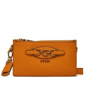 Torebka Guess. Brązowe listonoszki Guess, z aplikacjami, bez dodatków. Za 369,99 zł.