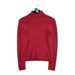 Second life - Damski sweter z golfem w kolorze czerwonym - Stan bardzo dobry. Czerwone golfy Ralph Lauren, bez wzorów. Za 118,40 zł.