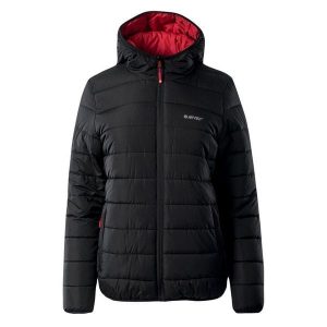 Kurtka Ocieplana Damska Halden. Czarne kurtki Hi-tec, l, bez wzorów, z puchu, bez kaptura. Za 255,99 zł.