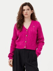 U.S. Polo Assn. Kardigan WUP1238 Różowy Regular Fit. Czerwone kardigany U.S. Polo Assn., z syntetyku. Za 219,99 zł.