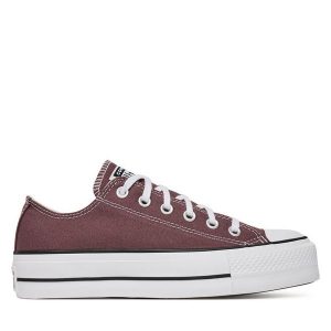 Trampki Converse. Czerwone trampki Converse, bez wzorów, bez zapięcia. Za 249,99 zł.