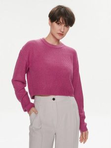 ONLY Sweter Malavi 15284453 Różowy Regular Fit. Czerwone swetry klasyczne ONLY, l, z syntetyku, bez kołnierzyka. Za 89,99 zł.