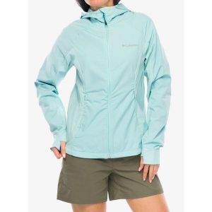 Kurtka softshell damska Columbia Sweet As III Hooded Softshell. Niebieskie kurtki Columbia, bez wzorów, z softshellu, bez kaptura. Za 324,99 zł.
