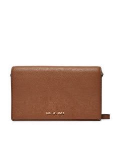 MICHAEL Michael Kors Torebka Jet Set 32S4GJ6C6L Brązowy. Brązowe listonoszki MICHAEL Michael Kors, bez wzorów, ze skóry, bez dodatków. Za 519,99 zł.