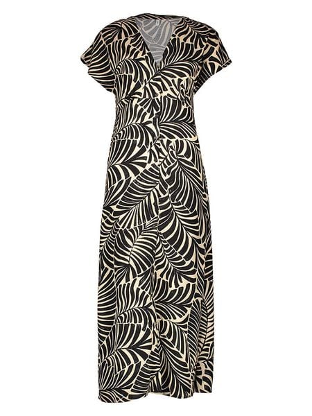 ONLY Sukienka w kolorze kremowo-czarnym rozmiar: S. Czarne sukienki ONLY, s, bez wzorów, z wiskozy, bez kołnierzyka, bez ramiączek, maxi. Za 79,21 zł.