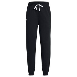 Spodnie Do Biegania Rival French Terry Dla Kobiet. Czarne spodnie dresowe Under Armour, bez wzorów. Za 262,99 zł.