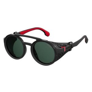 Okulary przeciwsłoneczne unisex CARRERA 5046/S 807 Rozmiar 49 mm. Czarne okulary przeciwsłoneczne Carrera, okrągłe. W wyprzedaży za 698,20 zł.