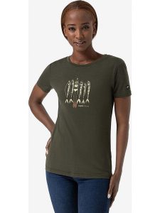 Super.natural Koszulka "Copper Sardine" w kolorze khaki rozmiar: S. Brązowe bluzki super.natural, s, bez wzorów, z wełny, bez kołnierzyka, bez ramiączek. Za 152,99 zł.