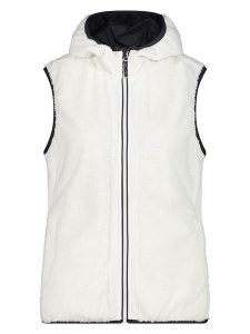 CMP Kamizelka polarowa w kolorze białym rozmiar: 40. Białe kamizelki CMP, s, bez wzorów, z materiału, bez kołnierzyka, bez ramiączek, bez kaptura. Za 150,45 zł.