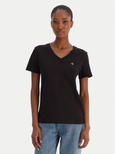 Calvin Klein Jeans T-Shirt Ss Monogram Vnk LV047B205G Czarny Regular Fit. Czarne t-shirty Calvin Klein Jeans, s, bez wzorów, z bawełny, bez kołnierzyka, bez ramiączek. Za 149,99 zł.